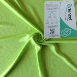 Soft breathable knit jersey lenzing Tencel spandex fabric for underwear sleepwear