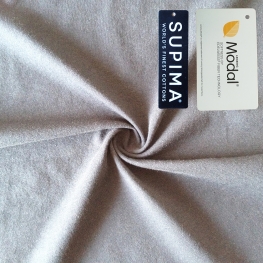 Elegant super soft Pima cotton lenzing Modal blended spandex 64.4%/27.6%/8% single Jersey for underwear sleepwear