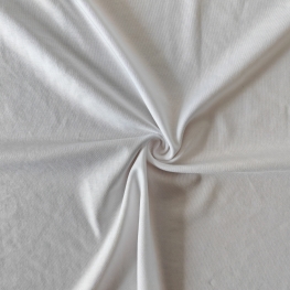 High density smooth silky 200gsm Lenzing Tencel lyocell spandex Interlock bleached white PFP fabric for activewear loungewear dancewear