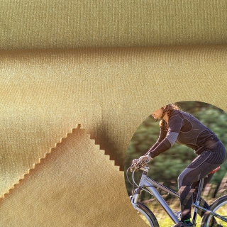 Shiny warp knitted super